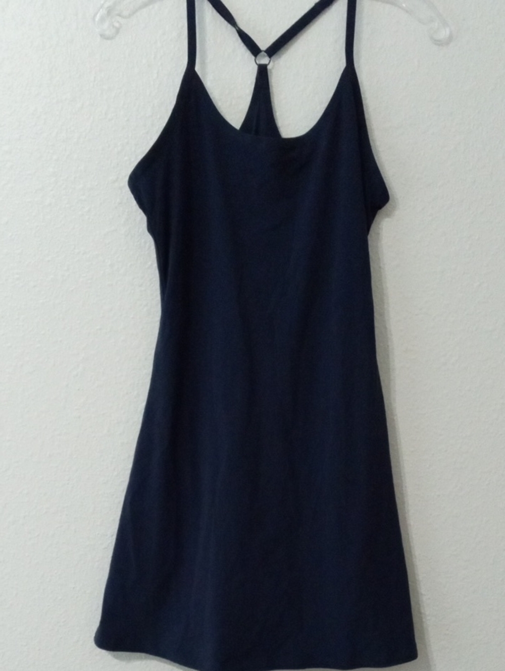 Outdoor Voices Navy Racerback Slip Mini Dress